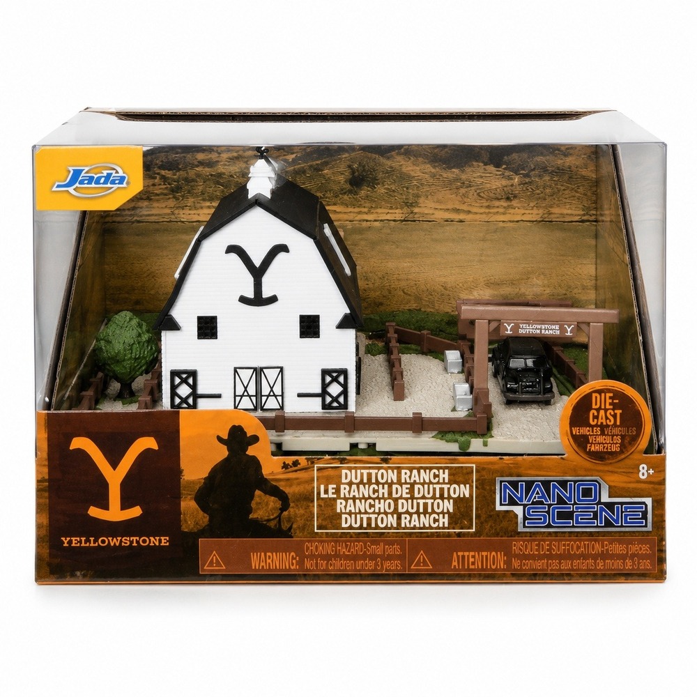 Jada Yellowstone Dutton Ranch Nano Scene Playset Die-Cast Vehicles New Box 36402